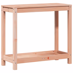 Tavolo Invaso con Ripiano 82,5x35x75 cm Legno Massello Douglascod mxl 91329 - Vista aggiuntiva 2