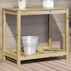 Vidaxl - Tavolo Invaso con Ripiano 82,5x50x75cm Legno Impregnato di Pino 69631