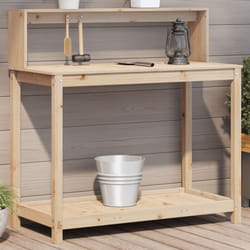 Vidaxl - Tavolo Invaso con Ripiani 108x50x109,5 cm Legno Massello Pino