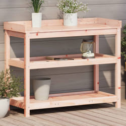 Tavolo Invaso con Ripiani 108x45x86,5 cm Legno Massello Douglas Vidaxl 37555