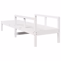 VidaXL 832539 sedia da esterno Terrazzo Seduta imbottita Legno di pino Bianco - Vista aggiuntiva 6
