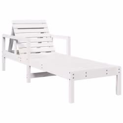 VidaXL 832539 sedia da esterno Terrazzo Seduta imbottita Legno di pino Bianco - Vista aggiuntiva 7