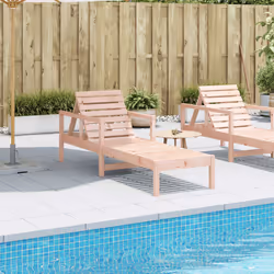vidaXL Lettino Prendisole 199,5x62x55 cm in Legno Massello di Douglas - Vista aggiuntiva 3