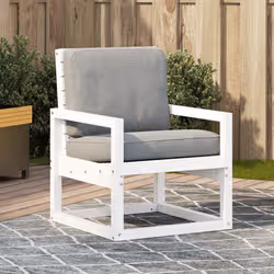 VidaXL 832548 sedia da esterno Pino Bianco - Vista aggiuntiva 2