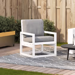 VidaXL 832548 sedia da esterno Pino Bianco - Vista aggiuntiva 3