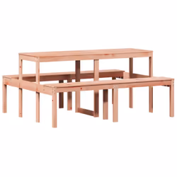 Tavolo da Picnic 160x134x75 cm in Legno Massello di Douglascod mxl 115388 - Vista aggiuntiva 2