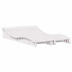 vidaXL Lettini Prendisole 2pz Bianchi 205x60x31,5 Legno Massello Pino - Vista aggiuntiva 2