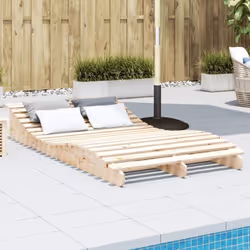 Questo lettino prendisole in legno è ideale per prendere il sole e rilassarvi vicino alla piscina, sul patio o in giardino. L ...
