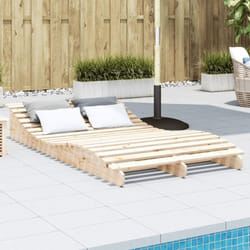 Vidaxl - Lettino Prendisole 205x110x31,5 cm in Legno Massello di Pino