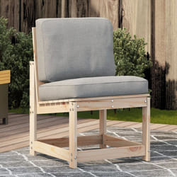Sedia da Giardino 50,5x55x77 cm in Legno Massello di Pino Vidaxl 45349