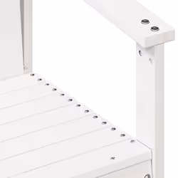 VidaXL 832631 sedia da esterno Terrazzo Legno di pino Bianco - Vista aggiuntiva 8
