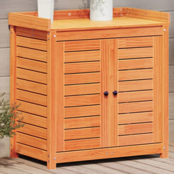 Tavolo Invaso con Ripiani Marrone 82,5x50x86,5 cm Massello Pino Vidaxl 71097