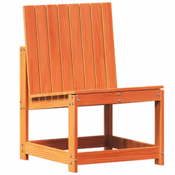 Sedia da Giardino Marrone Cera 50,5x55x77cm Legno Massello Pinocod mxl 91454 - Vista aggiuntiva 2