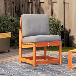Sedia da Giardino Marrone Cera 50,5x55x77cm Legno Massello Pinocod mxl 91454 - Vista aggiuntiva 3