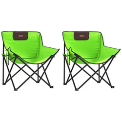 VidaXL 366552 sedia da esterno Terrazzo Poliestere, Acciaio Verde