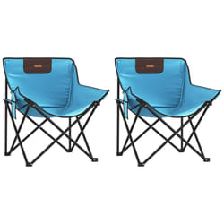 VidaXL 366553 sedia da esterno Terrazzo Poliestere, Acciaio Blu