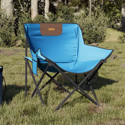 VidaXL 366553 sedia da esterno Terrazzo Poliestere, Acciaio Blu