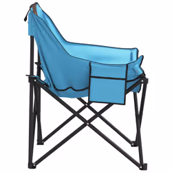 VidaXL 366553 sedia da esterno Terrazzo Poliestere, Acciaio Blu - Vista aggiuntiva 7