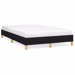 vidaXL Giroletto senza Materasso Nero 120x190 cm in Tessuto - Vista aggiuntiva 2