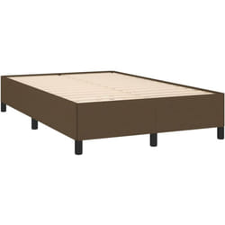 Giroletto senza Materasso Marrone Scuro 80x200 cm in Tessuto Vidaxl