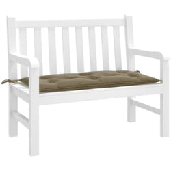Cuscino Panca Giardino Tortora Mélange 100x50x7 cm Tessuto Vidaxl 387306
