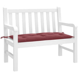 Cuscino Panca Giardino Rosso Vino Mélange 100x50x7 cm Tessuto Vidaxl 868424