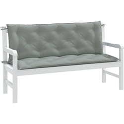 Cuscini Panca Giardino 2pz Grigio Chiaro Mélange 150x50x7 cm Vidaxl 382144