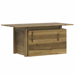 Tavolo da Giardino 100x50x75 cm in Legno Impregnato di Pinocod mxl 115402 - Vista aggiuntiva 2