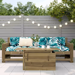 Tavolo da Giardino 100x50x75 cm in Legno Impregnato di Pinocod mxl 115402 - Vista aggiuntiva 3