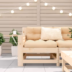 Divano Giardino Senza Braccioli con Cuscino Legno Massello Pinocod mxl 91410 - Vista aggiuntiva 3