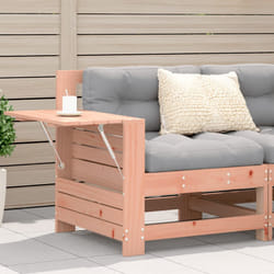 vidaXL Divano da Giardino Senza Braccioli con Cuscino Massello Douglas