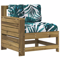 Divano da Giardino Senza Braccioli con Cuscini Impregnato Pinocod mxl 91366 - Vista aggiuntiva 2