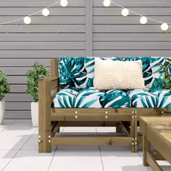 Divano da Giardino Senza Braccioli con Cuscini Impregnato Pinocod mxl 91367 - Vista aggiuntiva 3