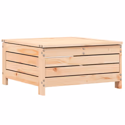 Poggiapiedi da Giardino con Cuscino in Legno Massello di Pinocod mxl 91355 - Vista aggiuntiva 2