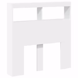 vidaXL Testiera con Contenitore a LED Bianca 100x17x102 cm - Vista aggiuntiva 3