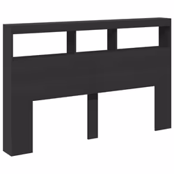 Testiera con Contenitore a LED Nera 160x17x102 cmcod mxl 112242 - Vista aggiuntiva 3