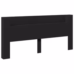 vidaXL Testiera con Contenitore a LED Nera 220x16,5x103,5 cm - Vista aggiuntiva 3