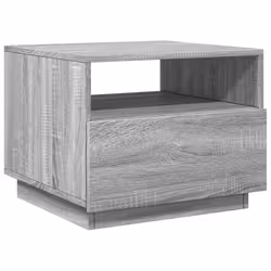 Tavolino da Soggiorno con Luci LED Grigio Sonoma 50x49x40 cmcod mxl 89479 - Vista aggiuntiva 3
