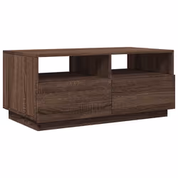 Tavolino da Soggiorno con Luci LED Rovere Marrone 90x49x40 cmcod mxl 114137 - Vista aggiuntiva 3