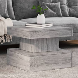 Vidaxl - Tavolino da Salotto con Luci led Grigio Sonoma 50x50x40 cm