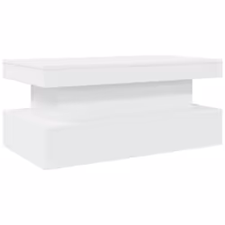 Tavolino da Soggiorno con Luci LED Bianco 90x50x40 cmcod mxl 113314 - Vista aggiuntiva 3