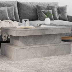 Vidaxl - Tavolino da Soggiorno con Luci led Grigio Cemento 90x50x40 cm