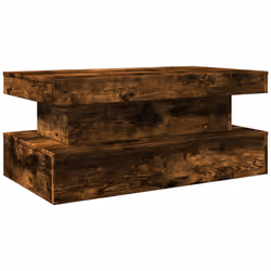 Tavolino da Soggiorno con Luci LED Rovere Fumo 90x50x40 cmcod mxl 113316 - Vista aggiuntiva 3