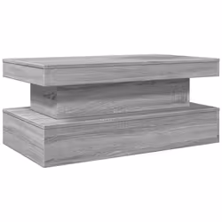 Tavolino da Soggiorno con Luci LED Grigio Sonoma 90x50x40 cmcod mxl 89349 - Vista aggiuntiva 3