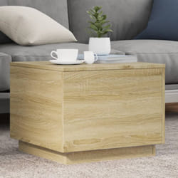 Vidaxl - Tavolino da Salotto Gambe in Metallo Rovere Sonoma 50x50x40 cm