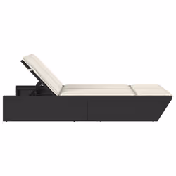 VidaXL 368179 sedia da esterno Salone Seduta imbottita Rattan sintetico, Acciaio Crema, Bianco - Vista aggiuntiva 4