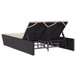 VidaXL 368179 sedia da esterno Salone Seduta imbottita Rattan sintetico, Acciaio Crema, Bianco - Vista aggiuntiva 5