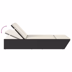 VidaXL 368179 sedia da esterno Salone Seduta imbottita Rattan sintetico, Acciaio Crema, Bianco - Vista aggiuntiva 7