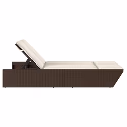 VidaXL 368180 sedia da esterno Salone Seduta imbottita Rattan sintetico, Acciaio Crema, Bianco - Vista aggiuntiva 4