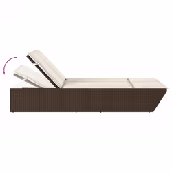 VidaXL 368180 sedia da esterno Salone Seduta imbottita Rattan sintetico, Acciaio Crema, Bianco - Vista aggiuntiva 7